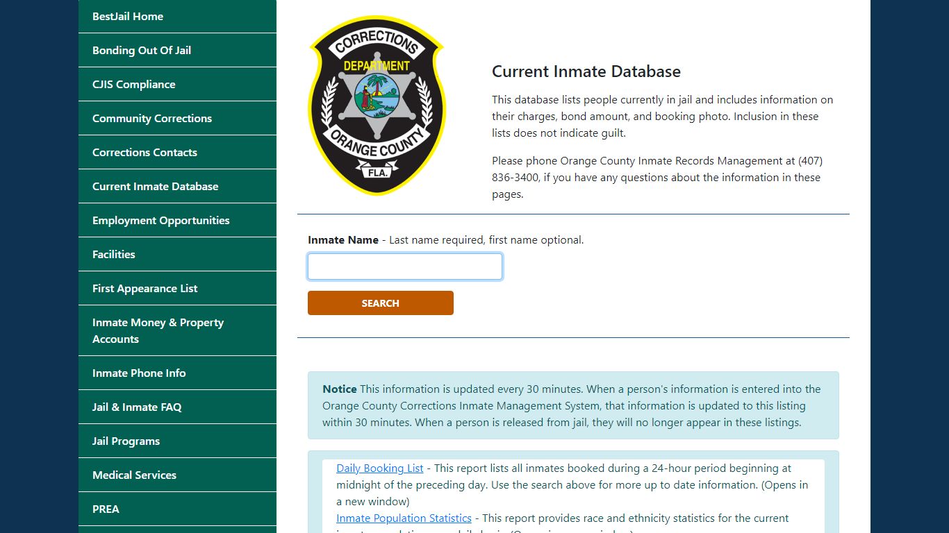 Inmates - OCFL - Orange County Virtual Services